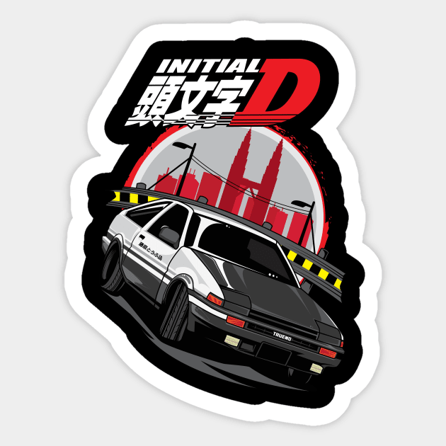 Initial d hot sale stickers